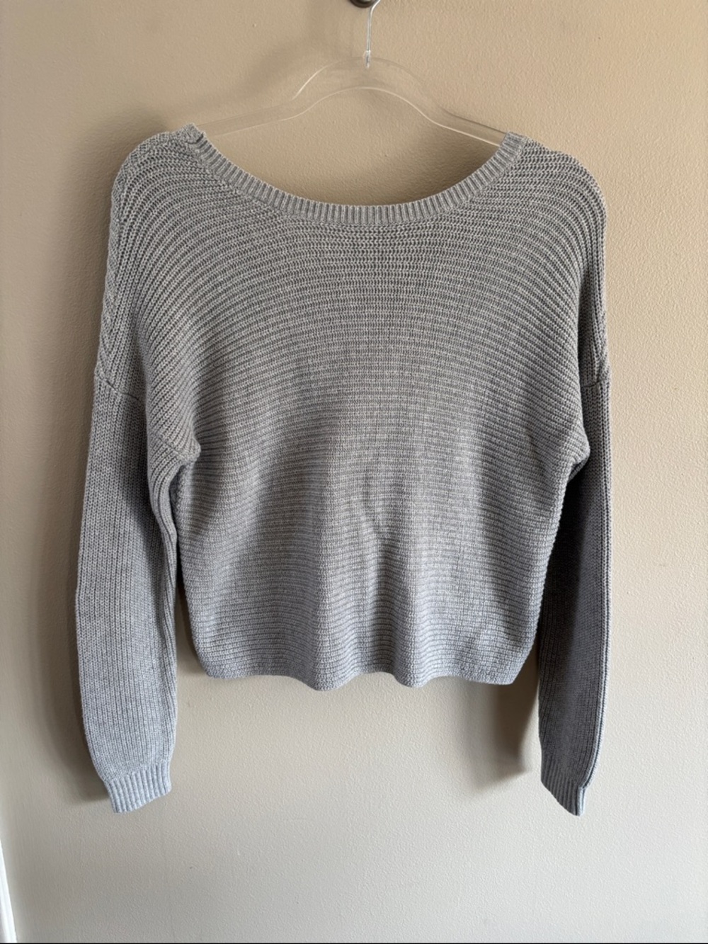 Hollister reversible twist knot sweater
